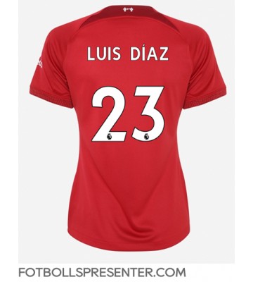 Liverpool Luis Diaz #23 Hemma Matchtröja Dam 2022-23 Kortärmad